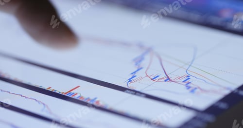 Preview: Finger touch on stock market data