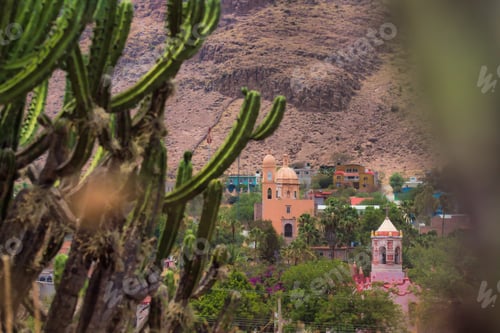 Preview: View of tierra blanca at guanajuato old town like real de catorce mexico Premium Photo