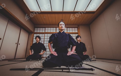Preview: Samurai training in a traditional dojo, in Tokyo