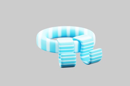 Preview: Striped scarf winter accessory