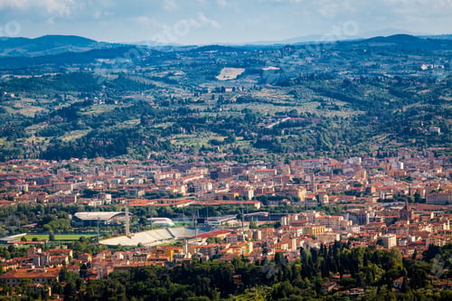 Preview: Aerial view to Florence city