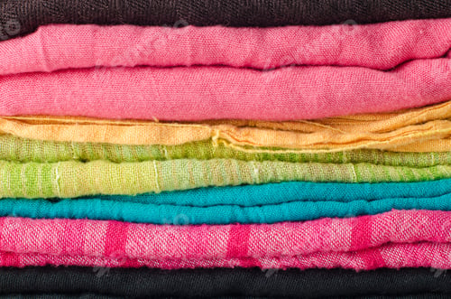 Preview: Pile of colorful scarves