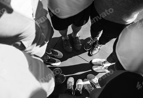 Preview: Group of diverse people standing together