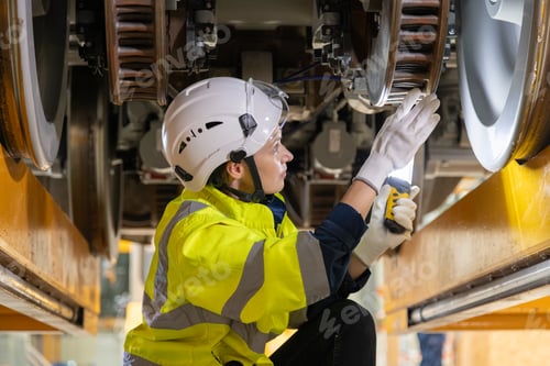 Preview: Engineer checks spare parts list and maintains mass transit locomotives in Asia