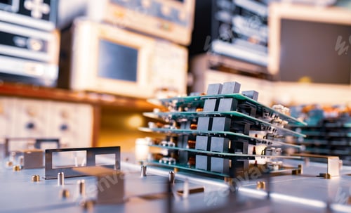 Preview: Microchips are stacked on top of each other