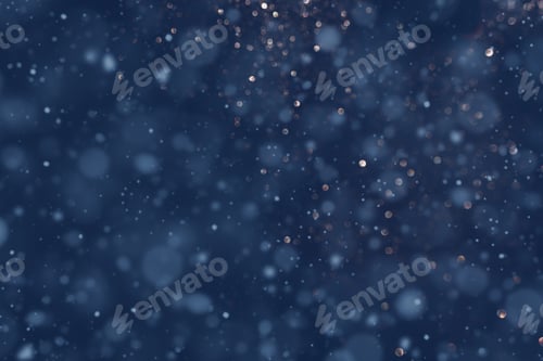 Preview: Falling Snow On The Blue. Background for winter time.