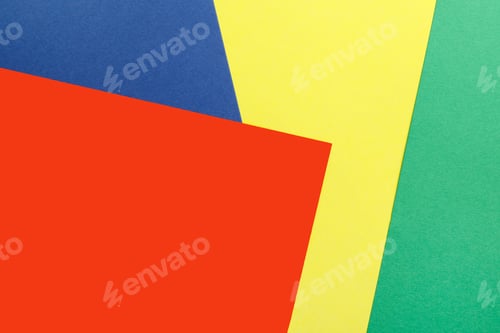 Preview: Colorful paper sheets as background, top view