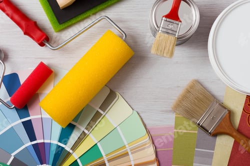 Preview: Decorator's work table with tools