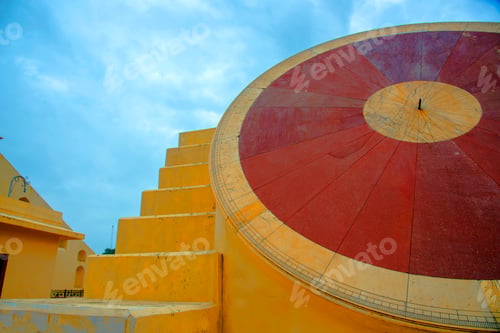 Preview: Sun dial at an observatory or Jantar Mantar, Jaipur, Rajasthan, India UNESCO World Heritage Site