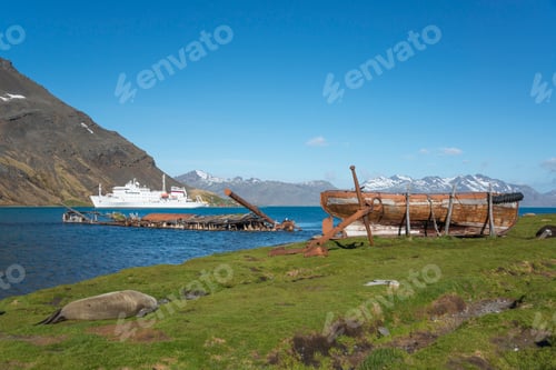 Preview: View of the Akademik Sergey Vavilov, a Russian polar research vessel.