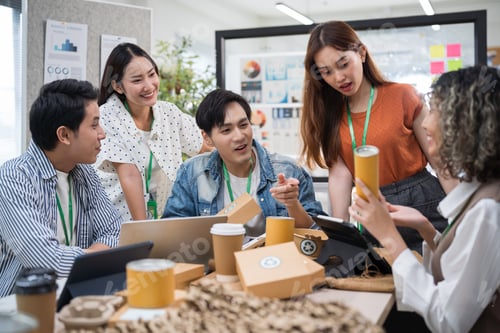 Preview: Asian business meet sustainable practices, focusing on reuse, recycling, and environmental product