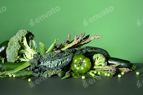 Preview: Composition of green vegetables