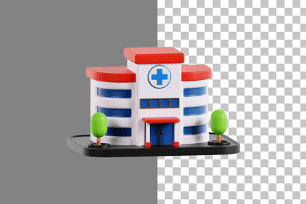 Preview: Hospital 3D Icon