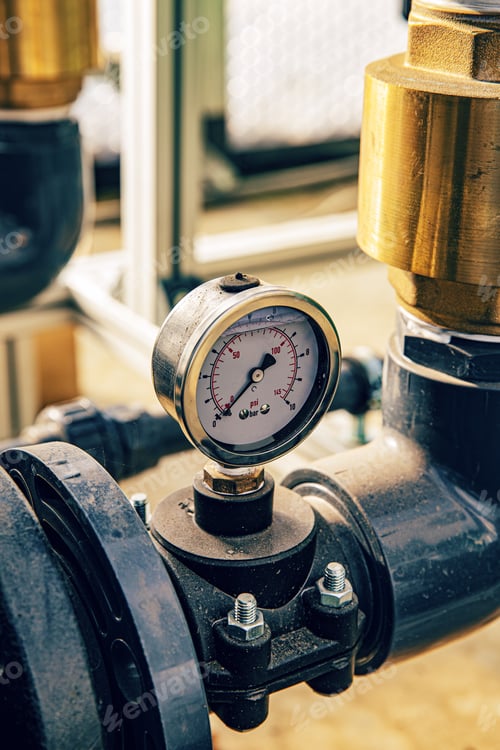 Preview: Pipes with water pressure sensors