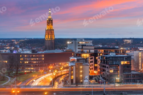 Preview: Amersfoort, Netherlands Town Skyline