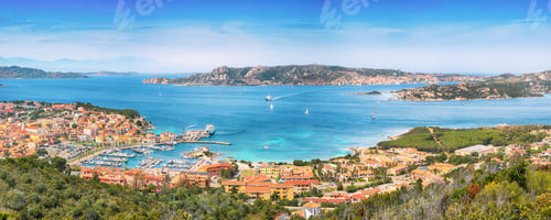 Preview: Breathtaking view on Palau port and Santo Stefano with La Maddalena islands