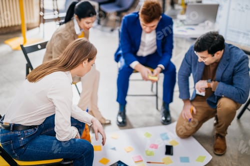 Preview: Business team working in a start-up office