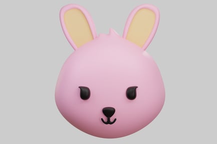 Preview: Cartoon rabbit head.