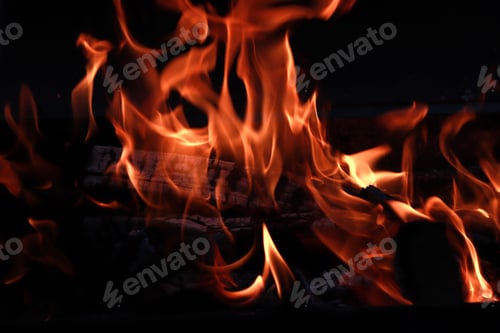 Preview: Bonfire with beautiful flames