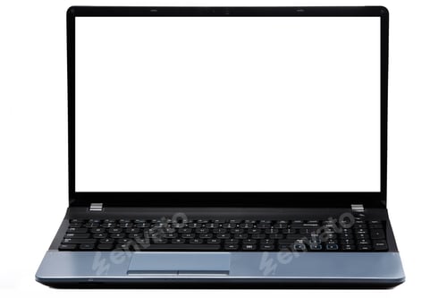 Sleek Laptop with Blank Screen Ready for Content