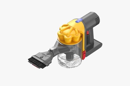 Preview: Compact Handheld Vacuum Cleaner with Brush Attachment