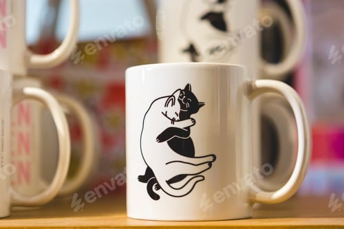Preview: Cats Hugging Mug