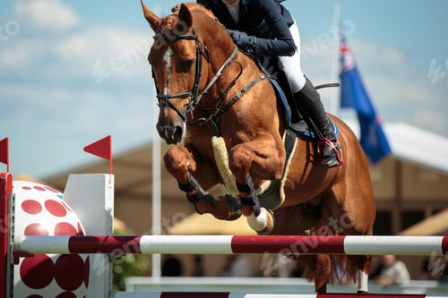Preview: Horse Jumping, Equestrian Sports, Show Jumping themed photo.
