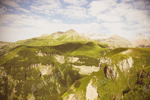 Preview: Landscape Mountains And Trees On The Plateau Of Lago Naki