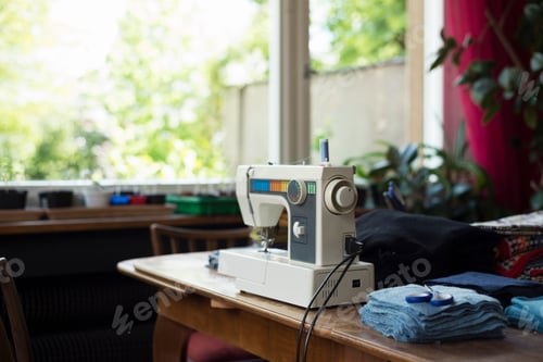 Preview: Sewing machine on table