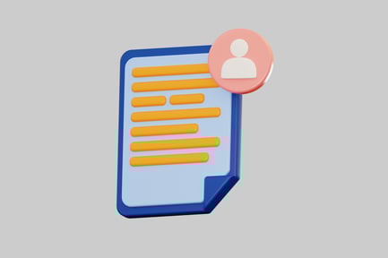 Preview: Navy Blue Folder with Distinctive Pink Button