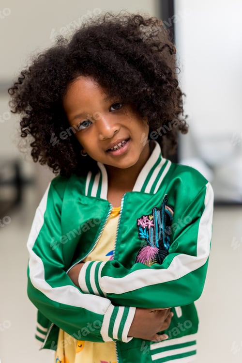 Preview: A happy little girl at hospital