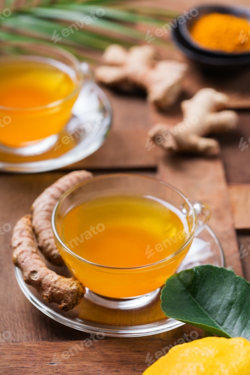 Preview: Turmeric ginger drink, immune booster, anti inflammatory beverage