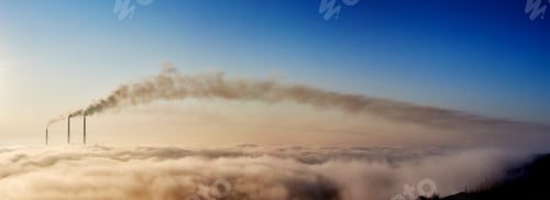Preview: Smoking stacks of thermal power station