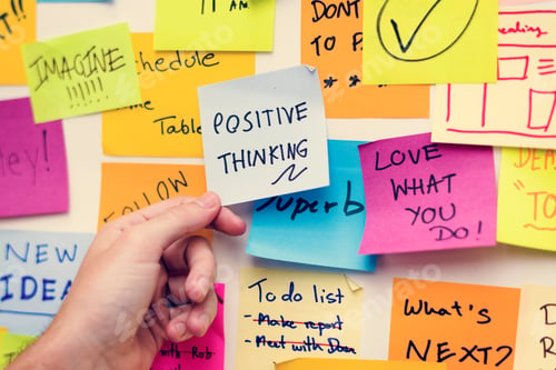 Preview: Sticky notes on an office wall