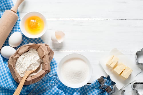 Preview: Baking ingredients.