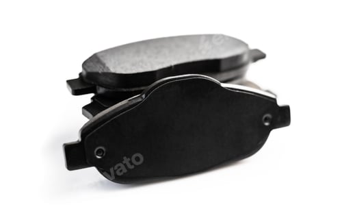 Preview: Brake pads on white background