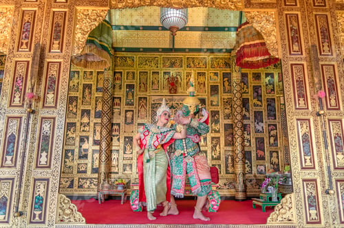 Preview: Khon, pantomime performances action of Thailand, a kind of Thai drama, Tos-sa-gan Giant