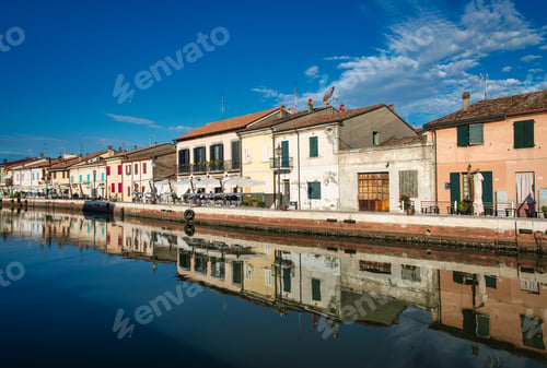 Preview: Houses on the Porto Canale in Cesenatico Italy