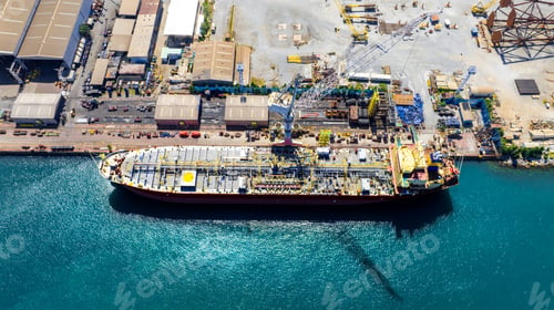 Preview: Oil tanker ship at dry dock concept maintenance service. working at dry dock. Insurance