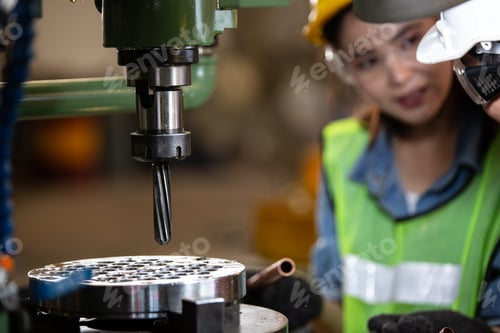 Preview: Close up machinery in the factory construction site