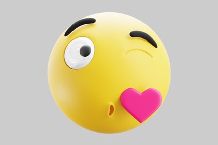 Preview: Winking heart kiss emoji