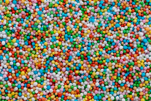 Preview: Thousands sprinkles tiny sugar beads for decorating cakes and desserts background.