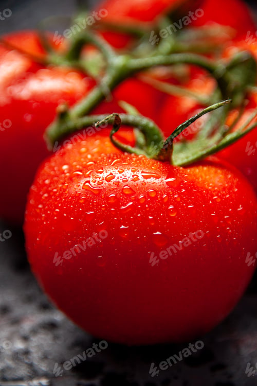 Preview: front close view fresh red tomatoes on light background food color fresh vegetable dinner salad ripe