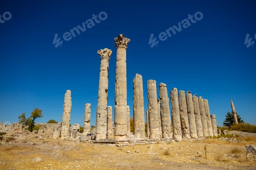 Preview: The Temple of Zeus of Diokaesareia ( Uzuncaburc ) Ancient City in Mersin, Turkey