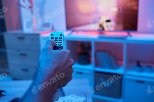 Preview: Man watching TV