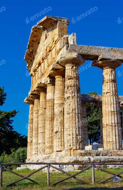 Preview: The greek Temple of Athena. Paestum, Italy