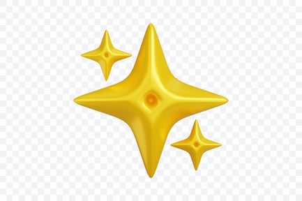 Preview: Golden Sparkle Star