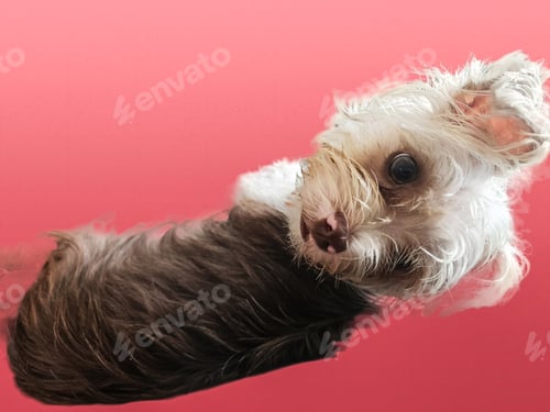 Preview: Pink coral background for cute pet relaxing at home.