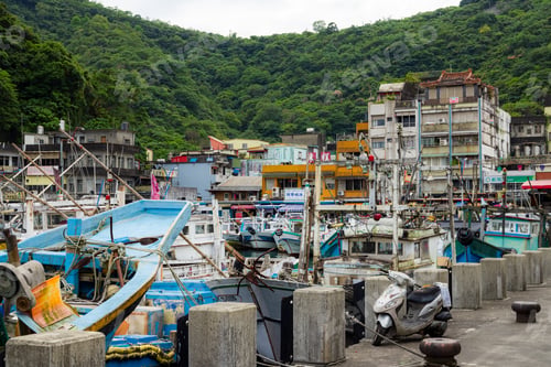 Preview: Yilan, Taiwan 15 May 2023: Nanfangao Fishing Port in Yilan of Taiwan