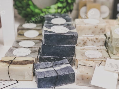 Preview: Local store selling homemade soaps with tags on them
